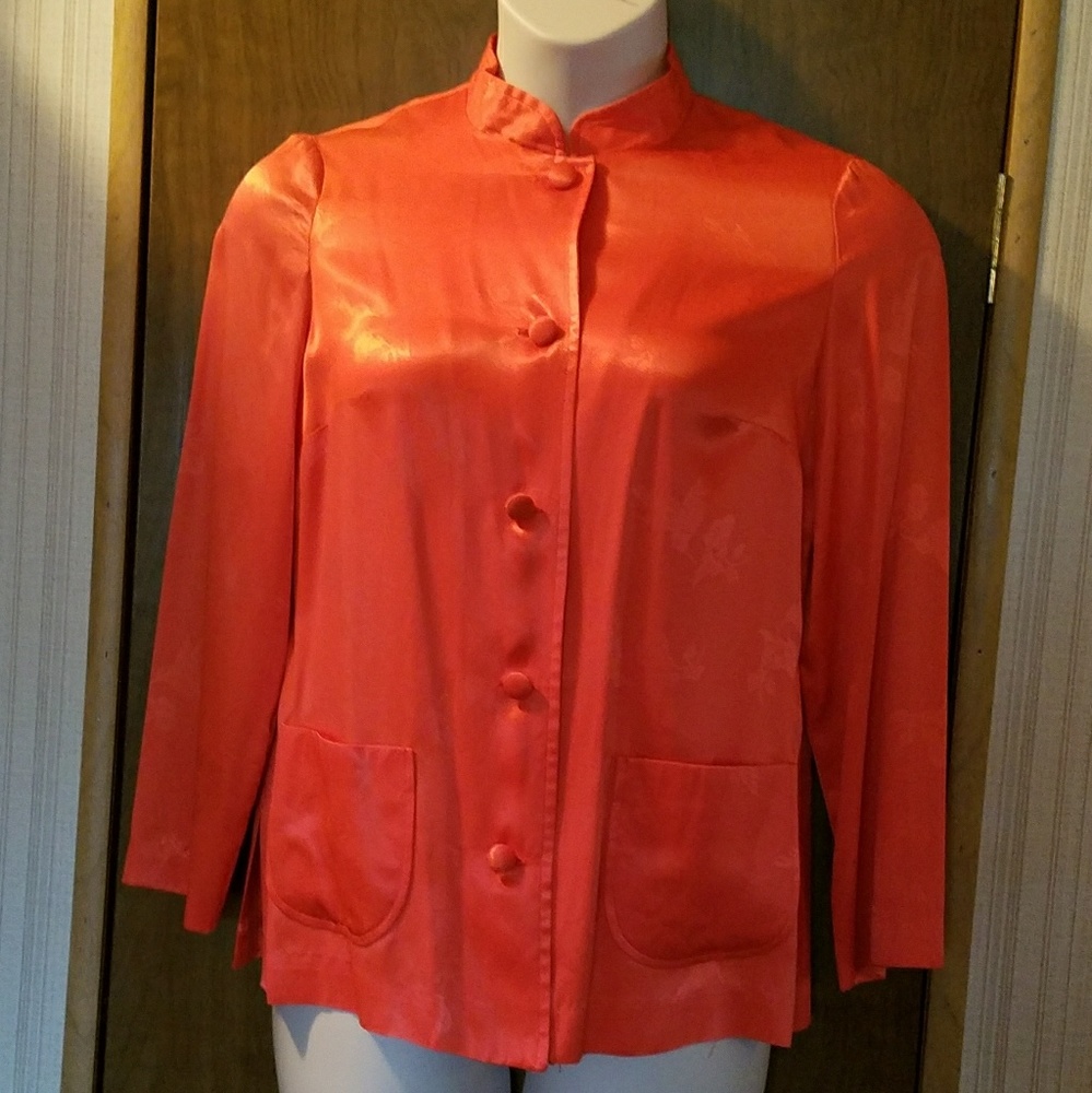Beautiful sateen Asian-inspired jacket